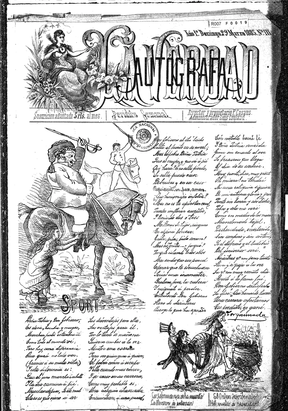 La Aut&oacute;grafa