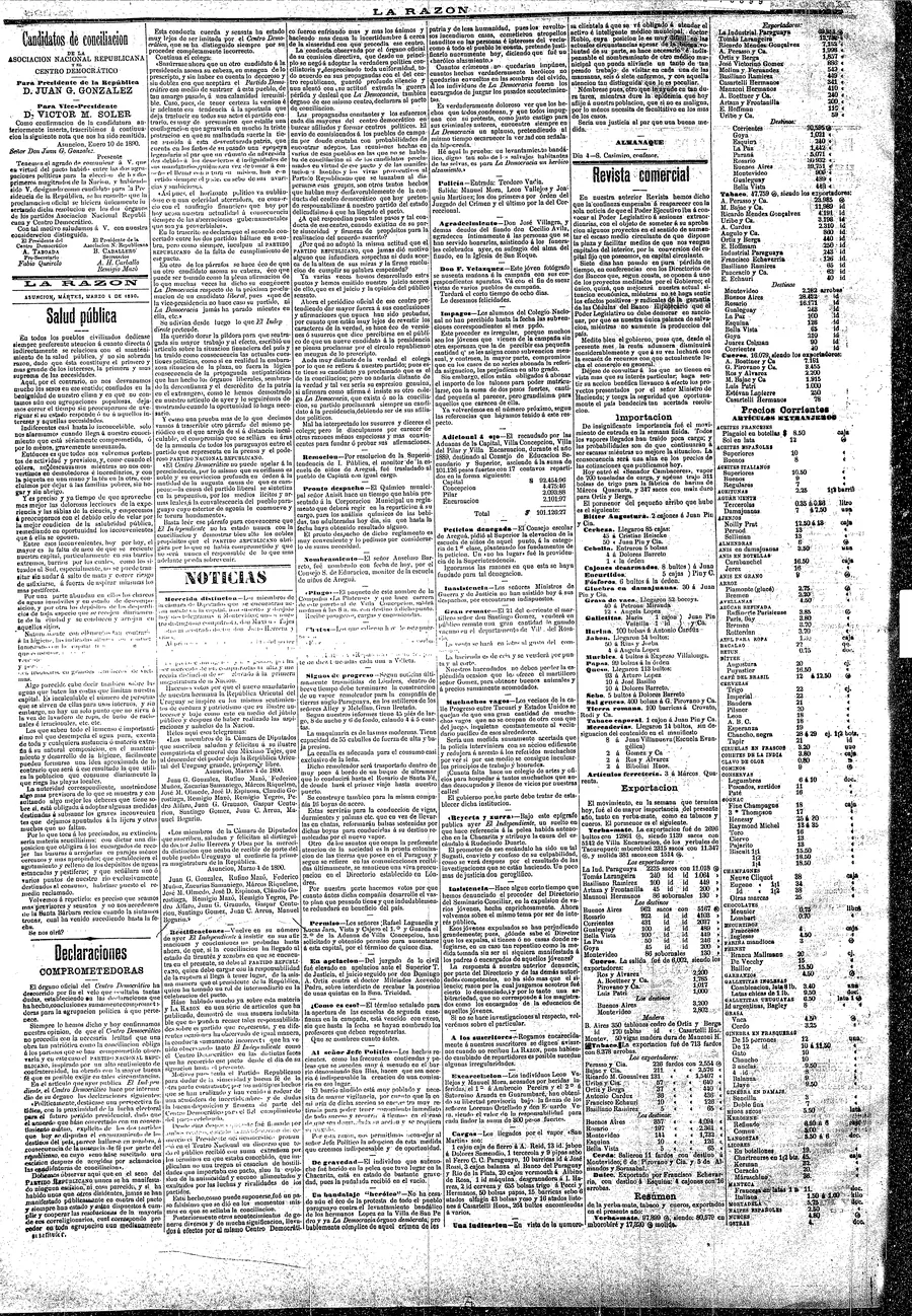Complex historical newspaper page with OCR boxes